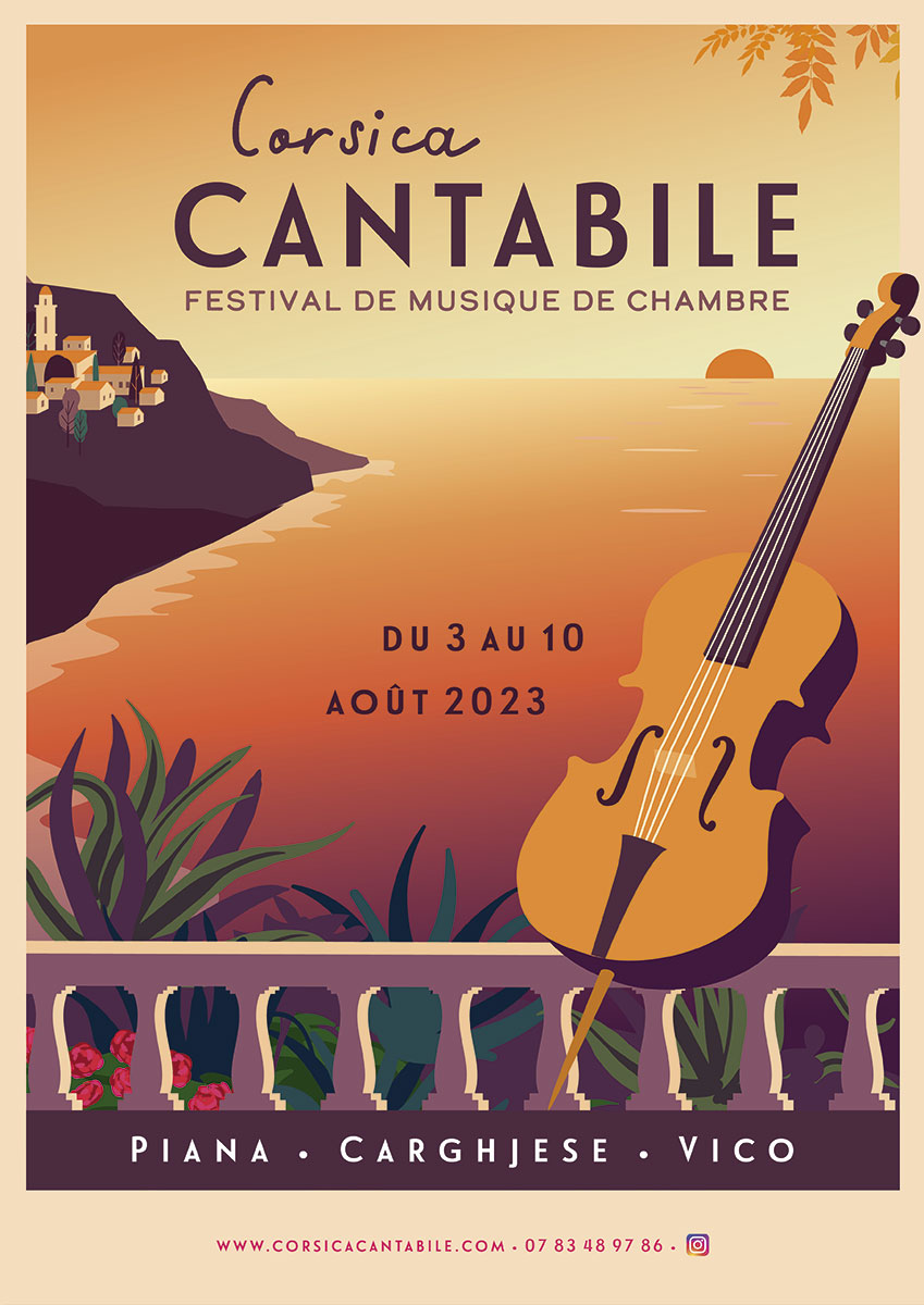 Affiche 2023 du festival Corsica Cantabile