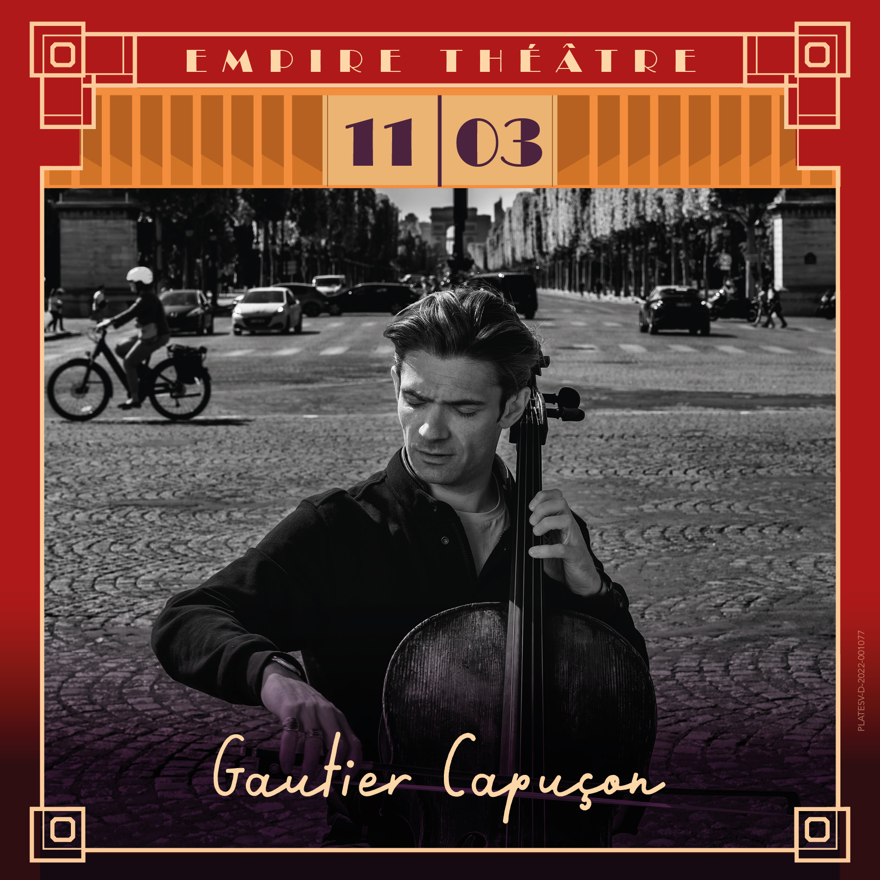 Affiche Gautier Capuçon à l'Empire Théâtre