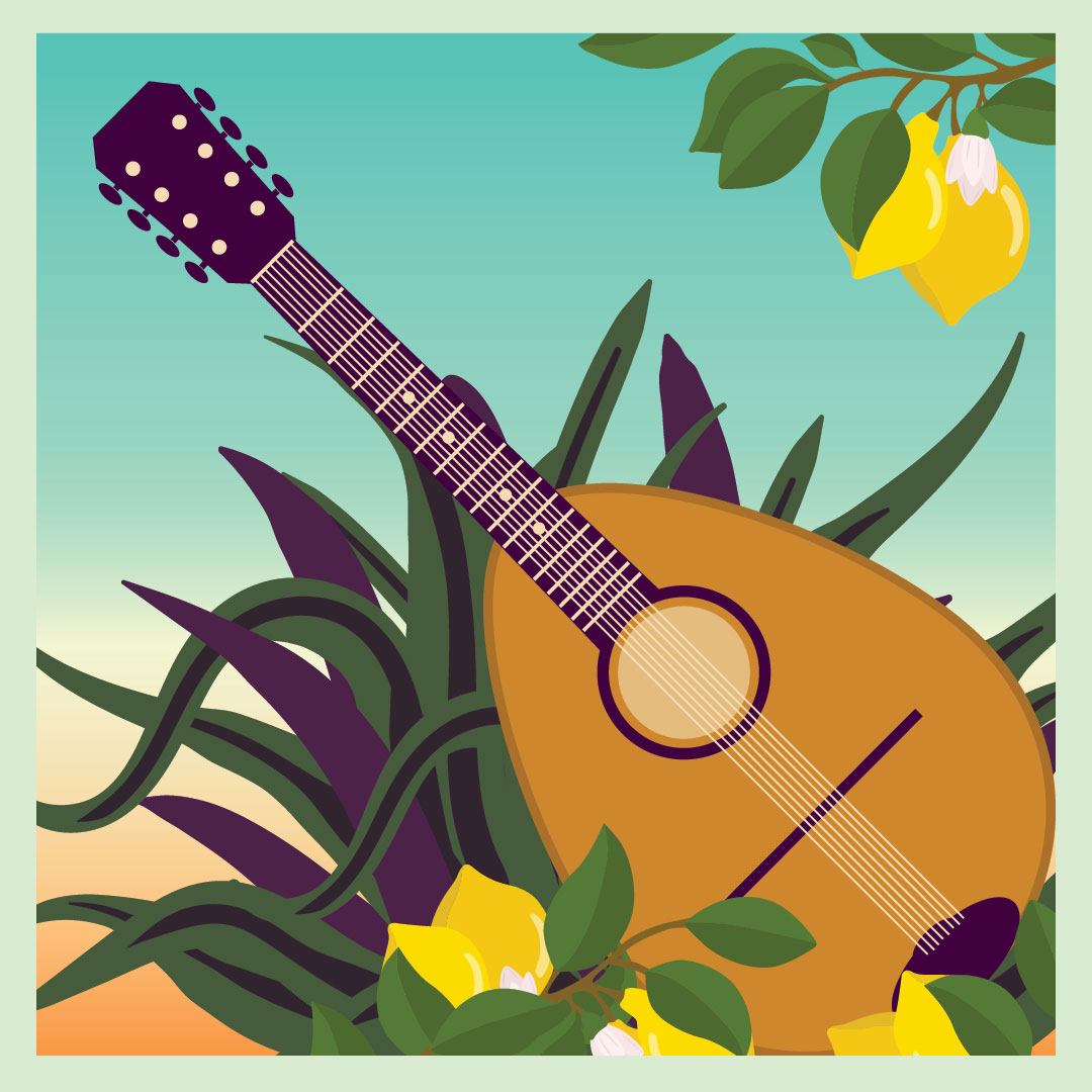 Une mandoline, illustration du concert Notes de voyages